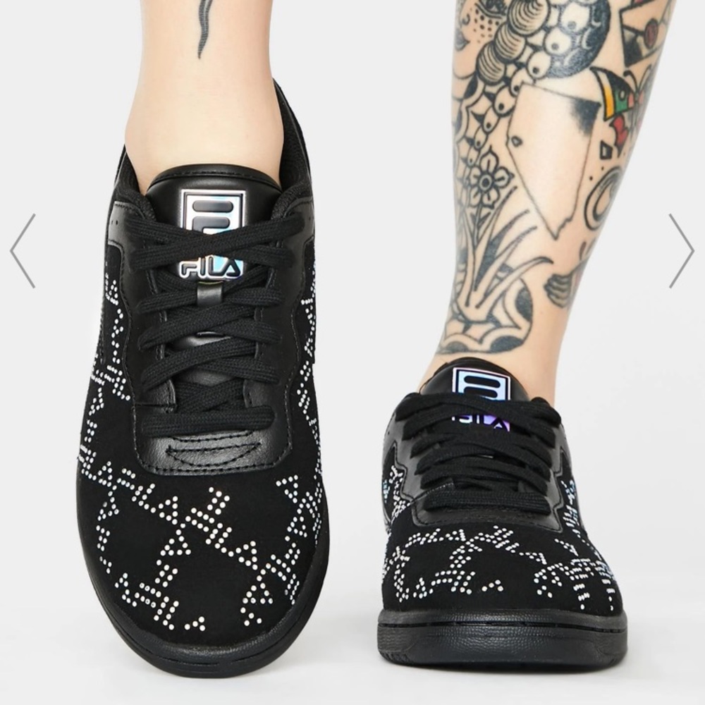 BLACK ORIGINAL FITNESS DIAMANTE SNEAKERS